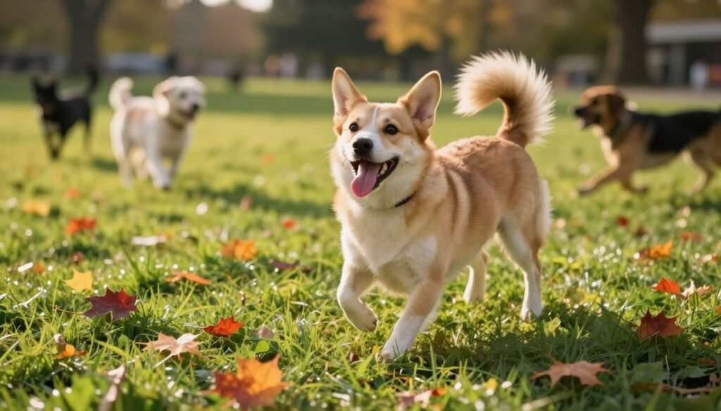 dog playful body language